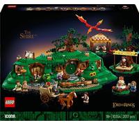 LEGO Icons - Le Seigneur des Anneaux : La Comté (10354) - Diorama avec 9 Minifigurines, 2 017 pièces - Set pour Adultes 18+ - Collection Middle-Earth