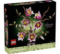 LEGO Botanicals Branches de Magnolia - Set de Fleurs Artificielles pour Adulte - 5 Fausses Plantes pour Décoration de Chambre ou Salon - Idée Cadeau DIY pour Femme 11510