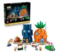 LEGO Icons Bob l’éponge : Bikini Bottom - Set de Construction - Maquette pour Adulte - Décoration avec 2 Maisons & 3 Minifigurines Dont Patrick & Carlo Tentacule - Idée de Cadeau pour Fan 11386
