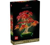 LEGO Botanicals Bonsaï d’Érable Rouge du Japon - Kit de Construction Adulte - Plante Artificielle avec Feuilles Rouges et Oranges - Pot Constructible - Idée Cadeau - Décoration Intérieure DIY 10348