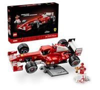 LEGO Icons Ferrari F2004 et Michael Schumacher - Maquette de Voiture F1 Adulte - Décoration - Moteur V10 & Minifigurine Collector de Pilote - Cadeau Formule 1 DIY pour Fans de Sport Automobile 11375