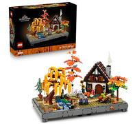 LEGO Icons Le Jardin d’Automne - Maquette Miniature pour Adulte - Set de Construction avec Maison, 4 Arbres, Figurines d'animaux & Fleurs - Décoration Intérieure DIY - Idée de Cadeau 11372