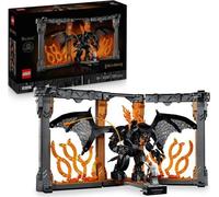LEGO Icons Le Seigneur des Anneaux : Book Nook du Balrog - Set de Construction - Décoration pour Étagere DIY - Minifigurine de Ganda