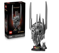 LEGO Icons Le Seigneur des Anneaux : Le Casque de Sauron - Maquette pour Adulte - Décoration avec l'anneau Unique & Minifigurine Collector - Idée Cadeau DIY pour Fans de la Saga 11373