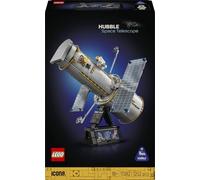 LEGO Icons Le télescope Spatial Hubble 11382 | Set pour adulte, maquette 3D STEM, panneaux solaires, baie d’instruments, astronaute, idée cadeau, 1252 pièces