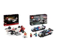 LEGO Icons McLaren MP4/4 et Ayrton Senna, Set de Construction pour Adultes, avec Une Minifigurine & Speed Champions Voitures de Course BMW M4 GT3 et BMW M Hybrid V8, Véhicules Jouet pour Enfants