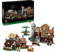 LEGO Icons Medieval town square, set de construction pour adultes, idée cadeau pour fan d'histoire, modèle de ville Felsa, décoration pour la maison et le bureau, cadeaux pour elle et lui, 10332