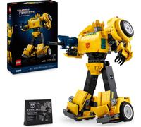 LEGO Icons Transformers Bumblebee, set pour les fans de science-fiction et de films Transformers, robot à construire en mode Autobot ou véhicule, idée cadeau pour hommes et femmes, 10338