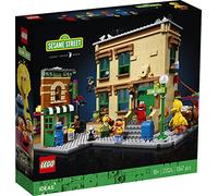 Lego Ideas 123 Sesame Street 21324 Kit de Construction pour Adultes avec Elmo, Cookie Monster, Oscar The Grouch, Bert, Ernie et Big Bird, 1 367 pièces, Multicolore, Taille Unique
