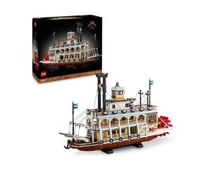 LEGO Ideas 21356 Le Bateau a Vapeur du Mississippi - Set de Construction pour Adulte