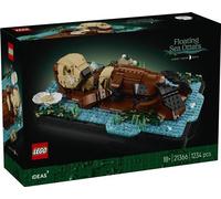 LEGO Ideas Les Loutres Câlines - Set de Construction pour Adulte - Maquette 3D avec Figurines d'animaux - Loutre & Son Bébé - Décoration Chambre ou Étagère DIY - Loisirs Créatifs - Idée Cadeau 21366