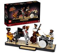 LEGO Ideas Jazz Quartet 21334 Blocs de construction - Avec scène à construire avec 4 figurines de musicien de groupe, comprend piano, contrebasse, trompette et batterie - Excellent affichage à la