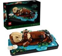 LEGO Ideas Les Loutres Câlines - Set de Construction pour Adulte - Maquette 3D avec Figurines d'animaux - Loutre & Son Bébé - Décoration Chambre ou Étagère DIY - Loisirs Créatifs - Idée Cadeau 21366