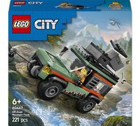 LEGO City Le Camion 4x4 Tout-Terrain - Jeu de Construction pour garçons et Filles dès 6 Ans - Inclut Une minifigurine d’aventurier et des Accessoires - Cadeau d'anniversaire Amusant 60447