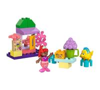 LEGO Duplo | Disney Le Stand de Café d’Ariel et de Polochon - Set Briques de Construction La Petite Sirène - Jouet Cuisine Enfant dès 2 Ans, Jeu Éducatif sur Le Thème de la Nourriture 10420