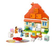 LEGO Duplo La Maison de Famille de Bluey et Le Jeu de Mémoire - Jouet Interactif Inspiré du Jeu de Société - 3 Figurines, Fenêtres & Roue Fonctionnelles - Cadeau pour Fille ou Garçon dès 3 Ans 10459