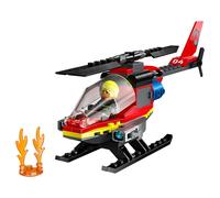 LEGO City - L’hélicoptère de secours des pompiers, Jouets de construction