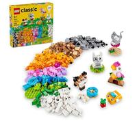 LEGO Jouet classique créatif pour animaux de compagnie, animaux en brique de construction, pour enfants, construisent un chien, chat, lapin, hamster et oiseau, cadeau pour garçons et filles amoureux