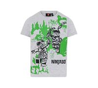 LEGO Jungen Ninjago T-Shirt LWTaylor 205, 912 Grey Melange, 104 Garçon