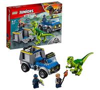 LEGO Juniors Jurassic World - Le camion de secours des raptors - 10757 - Jeu de Construction