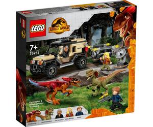 LEGO Jurassic World 76951 - Pyroraptor, Dilophosaurus et Fuoristrada avec Laboratoire et Gabbia