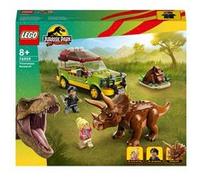 LEGO Jouet Jurassic World La recherche du tricératops 76959 Voiture avec figurine dinosaure