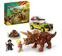 LEGO 76959 Jurassic Park La Recherche du Tricératops, Jouet de Figurine de Dinosaure avec Voiture Ford Explorer pour Garçons, Filles, Enfants Dès 8 Ans, Collection 30ème Anniversaire