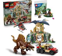 Lego Jurassic World 76976 Spinosaure et Quetzalcoatlus : hélicoptère - 76976 Lego Spinosaure avec cadeau en polybag - Kit de dinosaures Jurassic Park à partir de 8 ans - Nouveautés 2025