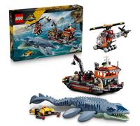 LEGO Jurassic World 77983 L’Attaque du Bateau par le Mosasaure - Dino Jouet dès 7 ans