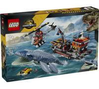 LEGO Jurassic World 77983 L’Attaque du Bateau par le Mosasaure - Dino Jouet dès 7 ans