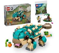 Lego Jurassic World Bébé Bumpy, l’ankylosaure (76962) avec Polybag-Cadeau: La Rencontre avec Le bébé Gorille (30665), Lego Bebe Dinosaure, Jouet Garcon 7 Ans - Nouveauté