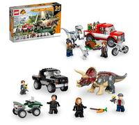 LEGO Jurassic World Dino Combo Pack 2 en 1 Tricératops et Velociraptor Coffret cadeau (66774, 391 pièces)