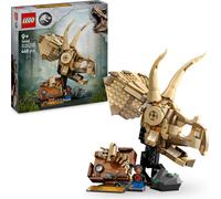 LEGO Jurassic World Dinosaures fossiles : Modèle de crâne de tricératops, jouet dinosaure pour garçons et filles à partir de 9 ans, cadeau pour enfants et fans de Jurassic World 76969