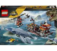 LEGO Jurassic World 77983 L’Attaque du Bateau par le Mosasaure - Dino Jouet dès 7 ans