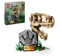 LEGO Jurassic World Les Fossiles de Dinosaures Le Crâne du T. Rex, Jouet de Dinosaure à Construire, Déco pour la Chambre d'enfant, Squelette avec Empreinte, Cadeau pour Garçons et Filles 76964