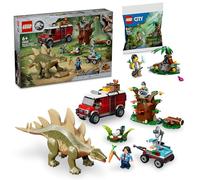 Lego Jurassic World Missions Dinosaures : découverte du stégosaure (76965) et Explorateur de la Jungle (30665)