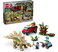 LEGO Jurassic World Missions Dinosaures : Découverte du stégosaure, set de jeu d'aventure pour garçons et filles à partir de 6 ans, cadeau pour les fans de Ben et Sammy 76965