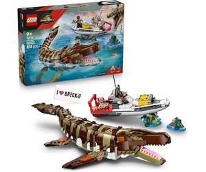 Lego Jurassic World Mosasaurier : La mission de bateau - 76974 Lego Mosasaurier avec sac en polybag - Kit dinosaures Jurassic Park - À partir de 8 ans - Nouveautés 2025