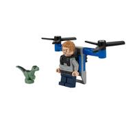 LEGO Jurassic World : Owen Grady Mini figurine avec Jetpack et Baby Raptor