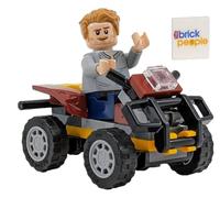 LEGO Jurassic World Mini figurine Owen Grady avec quad ATV