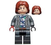 LEGO Jurassic World Rainn Delacourt Dark Blue + White Shirt Minifigure 76945