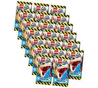 Lego Jurassic World Series 2 cartes - Trading Cards - Lot de 20 boosters de cartes à collectionner + 10 pochettes originales