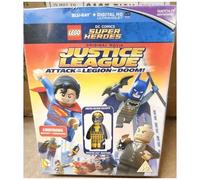 Lego Justice League Attack Legion Doom Blu-Ray Dvd + Minifigure Trickster
