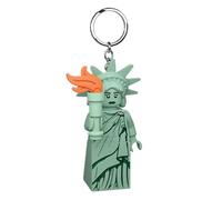 IQ Porte-clés lumineux Lego KE158H – Statue de la Liberté, figurine 7,6 cm, vert, Large