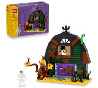 LEGO Jouet de construction La Grange d'Halloween 40721 – Squelette, chauve-souris & lampes