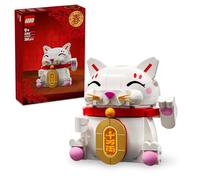 LEGO Le Chat Porte-Bonheur 40813 | Jouet fille 9 ans, pièce d’or & décoration de bonne fortune, maquette avec figurine d’animal qui salue, cadeau, 280 pièces