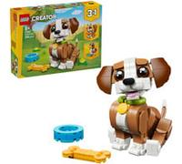 LEGO Creator 3-en-1 Les Adorables Animaux : Le Chiot Joueur - Chien Jouet - Figurine d'animal se Transformant en Écureuil ou Canard - Cadeau Original pour Fille ou Garçon dès 8 Ans 31382
