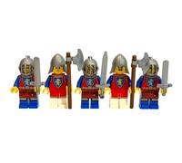 Lego® Lego® Lion Knights Lot de 5 figurines de collection médiévales pour château et forteresse Lego® pour bâtiments et collections historiques Lego®