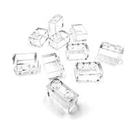 LEGO - Lot de 10 blocs de 1 x 2 picots - Transparents