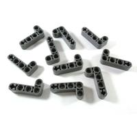 Lego Lot de 10 Technic Lift Bracelet 1 x 9 Picots Courbe (7-3) dans Neuf. De Gris Clair